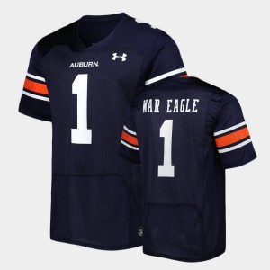 Men's Auburn Tigers Replica Navy #1 Football Jersey 726279-275