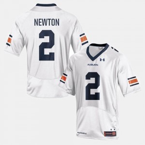 Men's Auburn Tigers College Football White Cam Newton #2 Jersey 526884-176