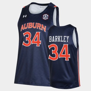 Men's Auburn Tigers College Basketball Navy Charles Barkley #34 Alumni Jersey 149759-125