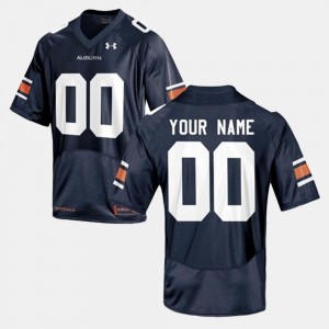 Men's Auburn Tigers College Football Navy Custom #00 Jersey 191058-722