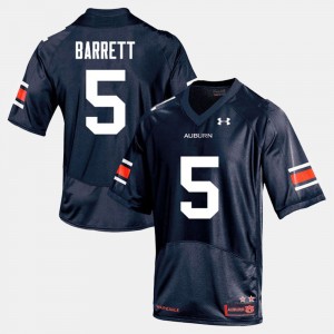 Men's Auburn Tigers College Football Navy Devan Barrett #5 Jersey 820001-638