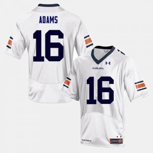 Men's Auburn Tigers College Football White Devin Adams #16 Jersey 807717-552