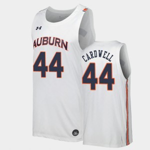 Men's Auburn Tigers Replica White Dylan Cardwell #44 Jersey 685754-572