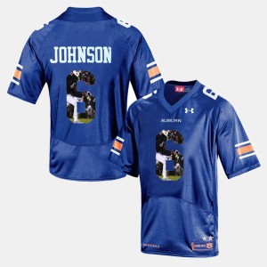 Men's Auburn Tigers Player Pictorial Navy Blue Jeremy Johnson #6 Jersey 887723-496