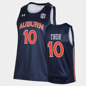 Men's Auburn Tigers College Basketball Navy JT Thor #10 Alumni Jersey 419560-581