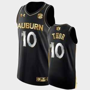 Men's Auburn Tigers Golden Edition Black JT Thor #10 Alumni Basketball Jersey 588564-504