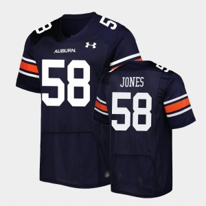 Men's Auburn Tigers Replica Navy Keiondre Jones #58 Jersey 971429-676