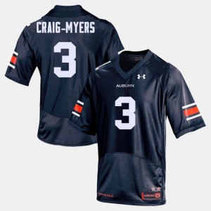 Men's Auburn Tigers College Football Navy Nate Craig-Myers #3 Jersey 879547-770