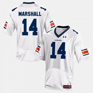 Men's Auburn Tigers College Football White Nick Marshall #14 Jersey 528000-635
