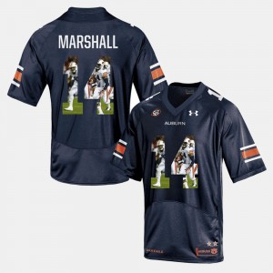 Men's Auburn Tigers Player Pictorial Navy Blue Nick Marshall #14 Jersey 924439-476
