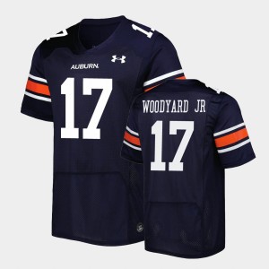 Men's Auburn Tigers Replica Navy Robert Woodyard Jr. #17 Jersey 444470-475