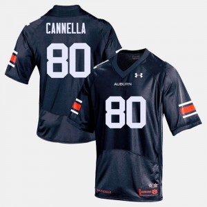 Men's Auburn Tigers College Football Navy Sal Cannella #80 Jersey 798120-113