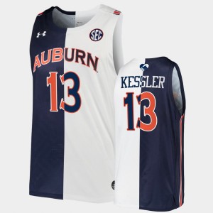 Men's Auburn Tigers Split Edition Navy White Walker Kessler #13 2022 Unite As One Jersey 854600-732