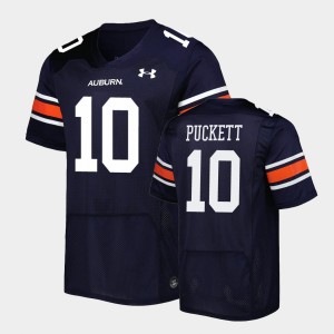 Men's Auburn Tigers Replica Navy Zion Puckett #10 Jersey 876698-851