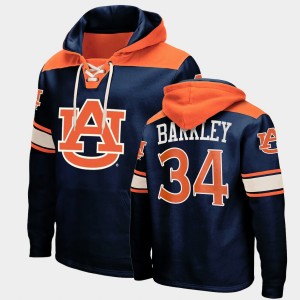 Men's Auburn Tigers College Basketball Navy Charles Barkley #34 Lace-up Hoodie 899831-183