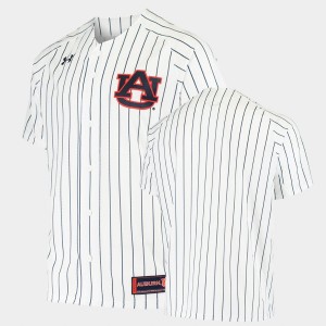 Men's Auburn Tigers College Baseball White Custom Replica Jersey 516928-612
