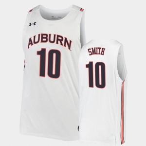 Men's Auburn Tigers Home White Jabari Smith Jr. #10 2021 2022 NBA Draft top prospect Jersey 107193-497