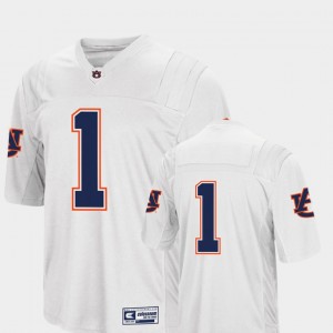 Men's Auburn Tigers College Football White #1 Authentic Jersey 292911-383