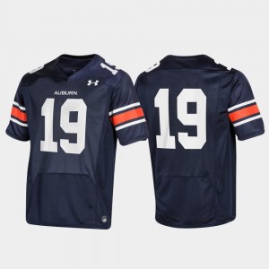 Men's Auburn Tigers Replica Navy #19 Under Armour Jersey 411372-238