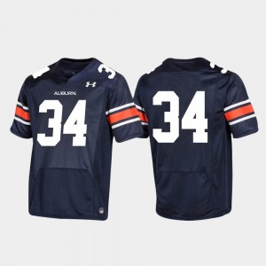 Men's Auburn Tigers Replica Navy #34 Football Under Armour Jersey 509917-934