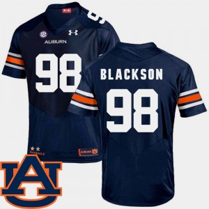 Men's Auburn Tigers College Football Navy Angelo Blackson #98 SEC Patch Replica Jersey 212378-793
