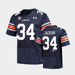 Men's Auburn Tigers Replica Navy Bo Jackson #34 Under Armour Alumni Jersey 107376-606