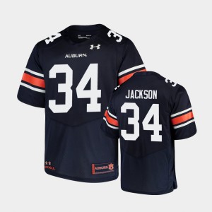 Men's Auburn Tigers Replica Navy Bo Jackson #34 Under Armour Football Jersey 866995-731