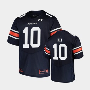 Men's Auburn Tigers Replica Navy Bo Nix #10 Under Armour Football Jersey 601284-578