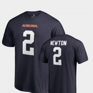 Men's Auburn Tigers College Legends Navy Cam Newton #2 Name & Number T-Shirt 377774-609