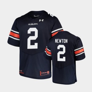 Men's Auburn Tigers Replica Navy Cam Newton #2 Under Armour Football Jersey 137287-222