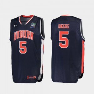 Men's Auburn Tigers 2019 Final-Four Navy Chuma Okeke #5 Replica Jersey 564173-876
