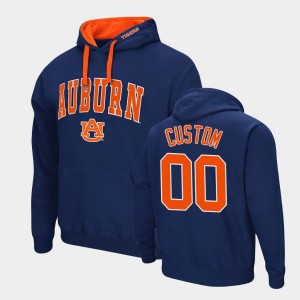Men's Auburn Tigers Arch & Logo 2.0 Navy Custom #00 Pullover Hoodie 187077-122
