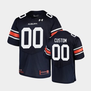 Men's Auburn Tigers Replica Navy Custom #00 Under Armour Football Jersey 401057-789