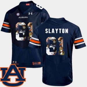 Men's Auburn Tigers Pictorial Fashion Navy Darius Slayton #81 Football Jersey 552530-630