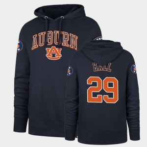 Men's Auburn Tigers Double Decker Navy Derick Hall #29 Headline Hoodie 148586-368