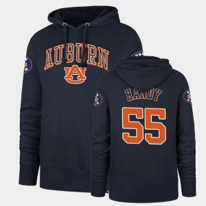Men's Auburn Tigers Double Decker Navy Jaren Handy #55 Headline Hoodie 636661-446