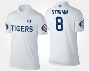 Men's Auburn Tigers Name and Number White Jarrett Stidham #8 Polo 827842-999