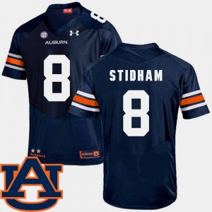 Men's Auburn Tigers College Football Navy Jarrett Stidham #8 SEC Patch Replica Jersey 611800-618