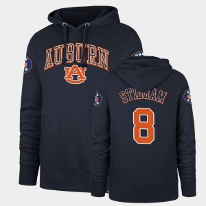 Men's Auburn Tigers Double Decker Navy Jarrett Stidham #8 Headline Hoodie 692781-867
