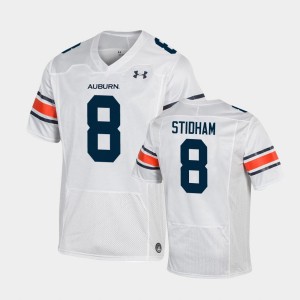 Men's Auburn Tigers Replica White Jarrett Stidham #8 Under Armour Football Jersey 479961-687