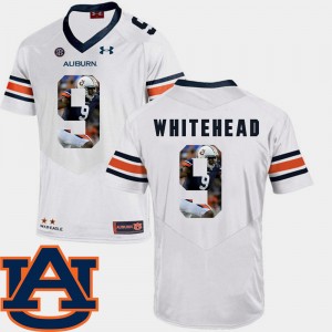 Men's Auburn Tigers Pictorial Fashion White Jermaine Whitehead #9 Football Jersey 636491-164
