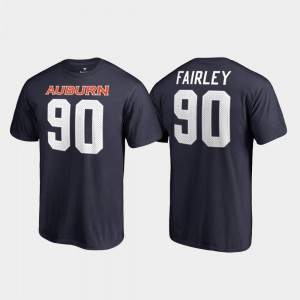 Men's Auburn Tigers College Legends Navy Nick Fairley #90 Name & Number T-Shirt 368838-179