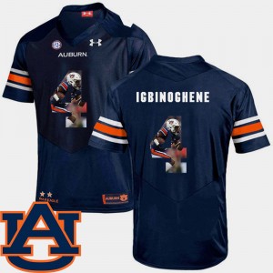 Men's Auburn Tigers Pictorial Fashion Navy Noah Igbinoghene #4 Football Jersey 727884-387