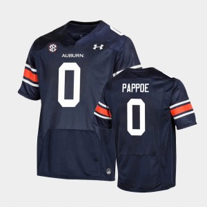 Men's Auburn Tigers Premier Navy Owen Pappoe #0 Under Armour Football Jersey 497741-366