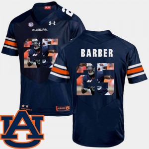 Men's Auburn Tigers Pictorial Fashion Navy Peyton Barber #25 Football Jersey 924099-114