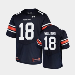 Men's Auburn Tigers Replica Navy Seth Williams #18 Under Armour Football Jersey 598259-402