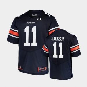 Men's Auburn Tigers Replica Navy Shedrick Jackson #11 Under Armour Football Jersey 281472-310