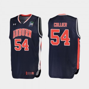Men's Auburn Tigers 2019 Final-Four Navy Thomas Collier #54 Replica Jersey 797477-586