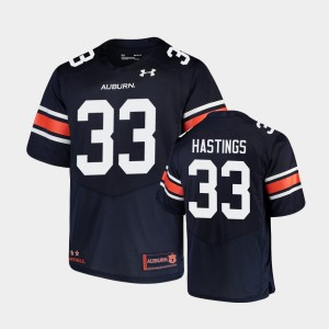 Men's Auburn Tigers Replica Navy Will Hastings #33 Under Armour Football Jersey 680210-867