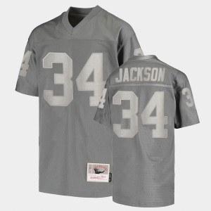 Men's Auburn Tigers Replica Charcoal Bo Jackson #34 Retired Player Jersey 371998-254